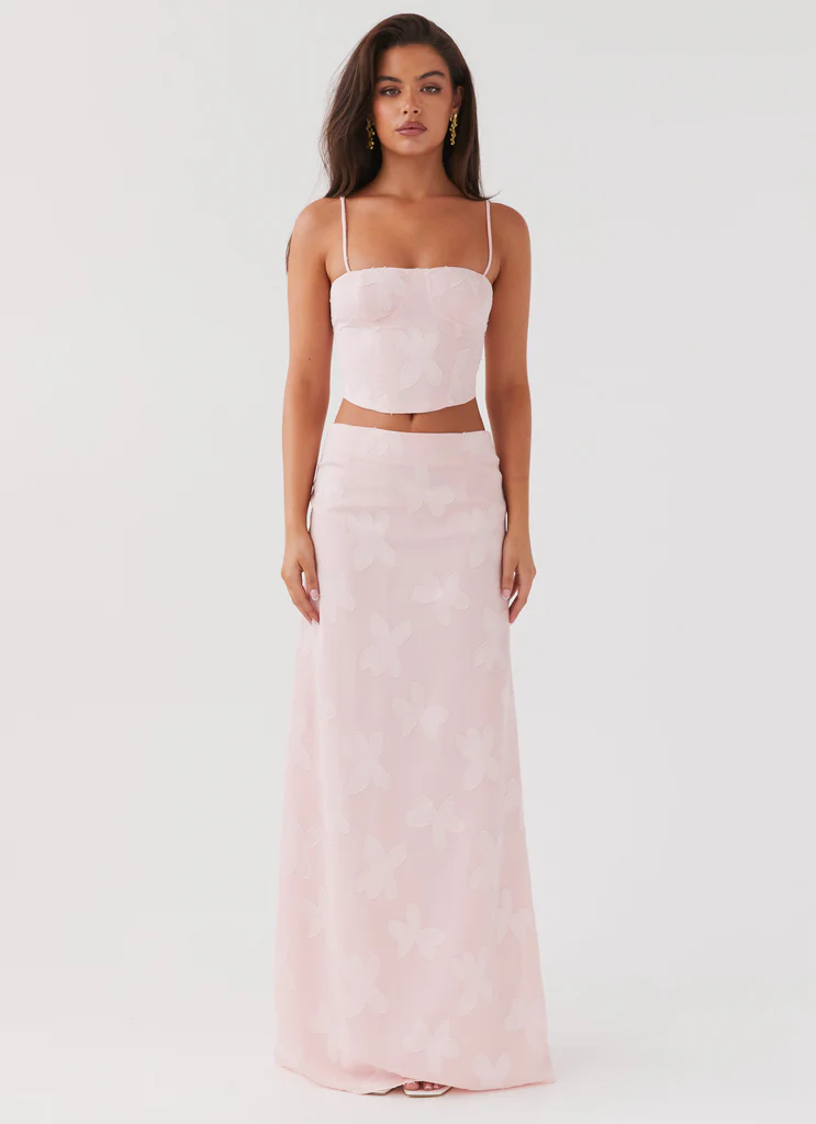 Best Love Lace Up Top - Pink Petal
