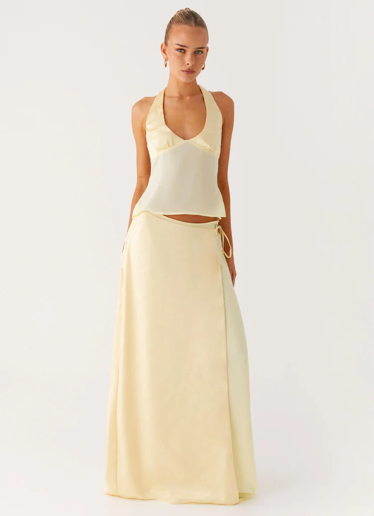 Pollie Maxi Skirt - Yellow