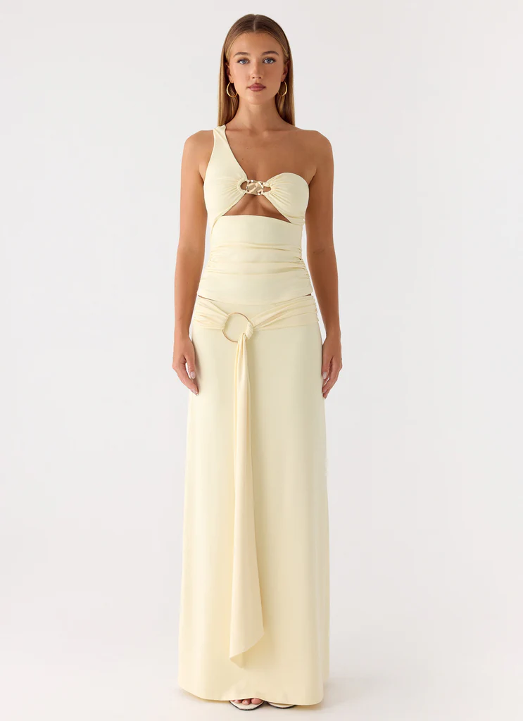 Ravi One Shoulder Top - Yellow