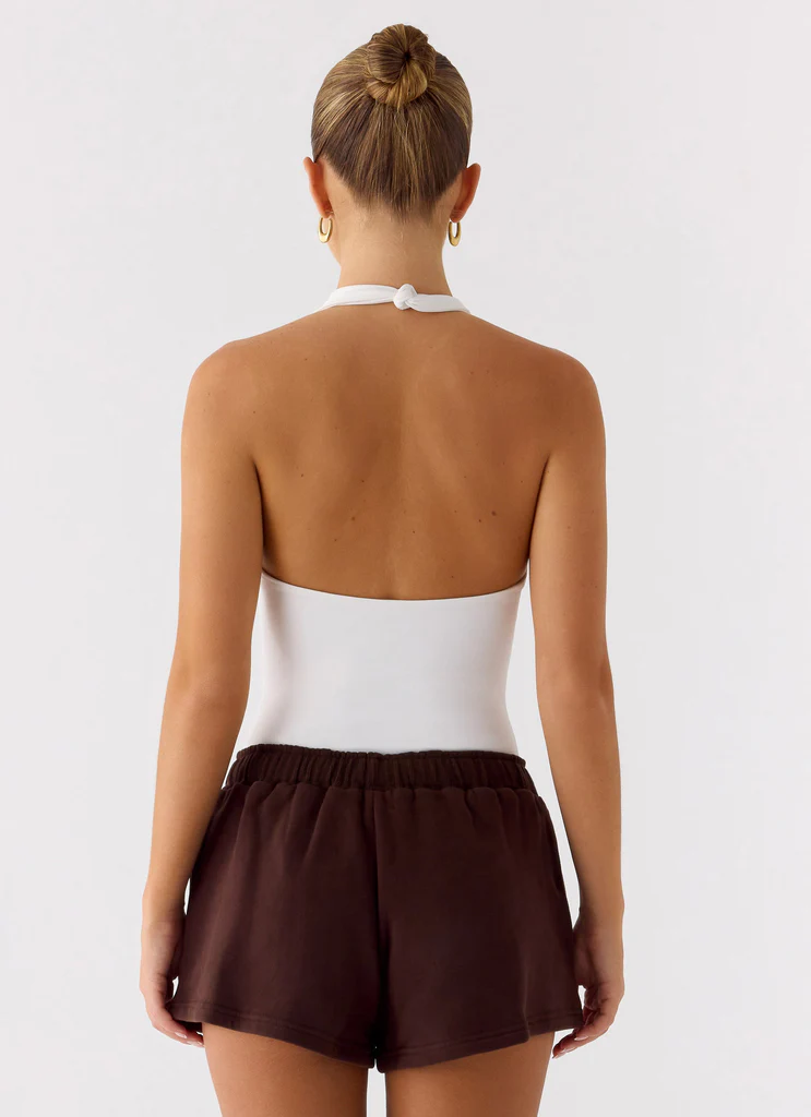 Signature Low Rise Sweatshorts - Chocolate