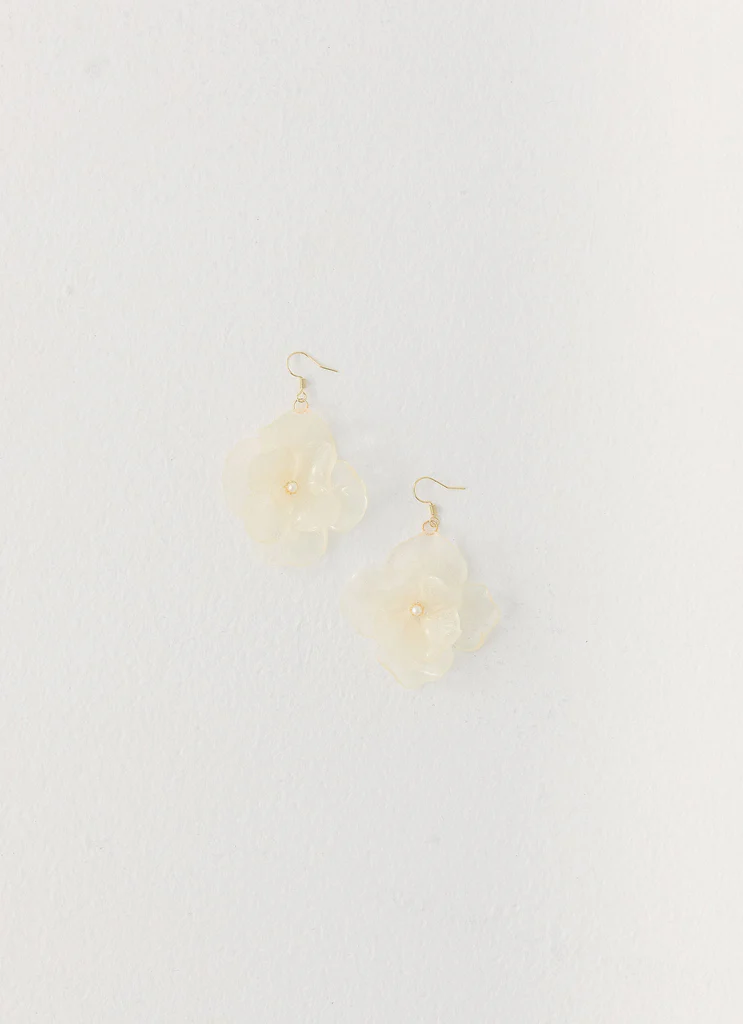 Onda Rosa Earrings - Ivory