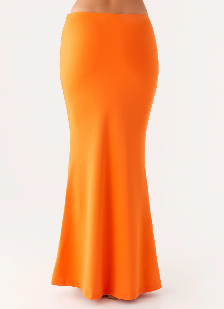 Mention Maxi Skirt - Orange