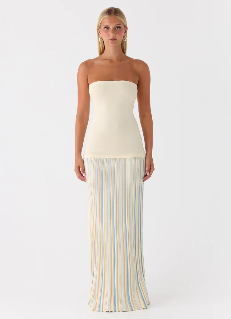 Otillie Knit Maxi Dress - Yellow