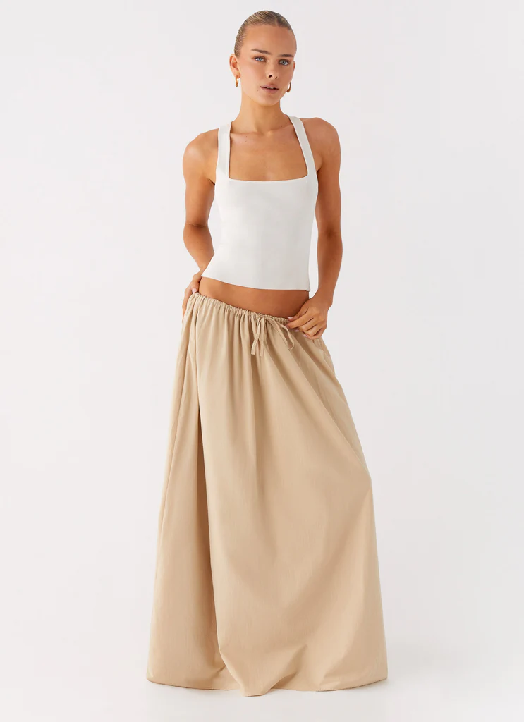 Randy Maxi Skirt - Tan