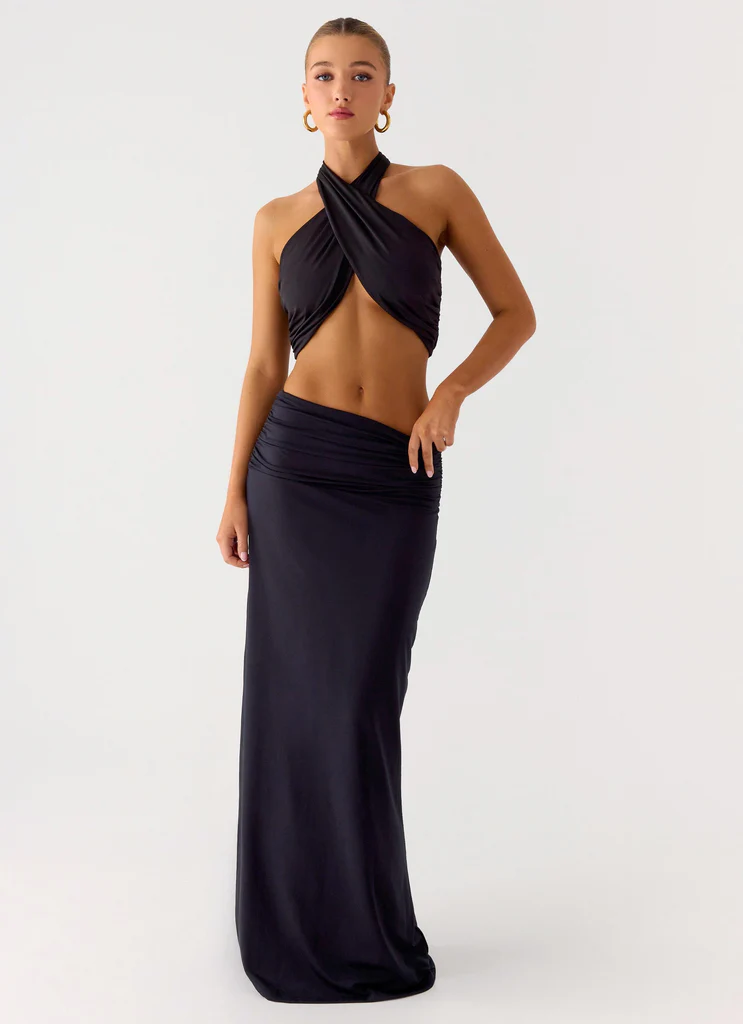Elisabetta Maxi Skirt - Black