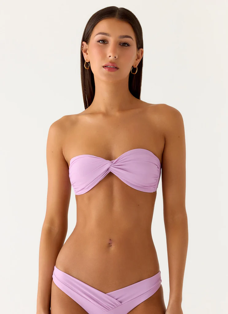 Delta Bandeau Bikini Top - Lavender