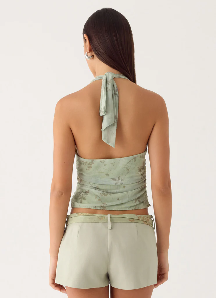 Ariane Sash Shorts - Sage