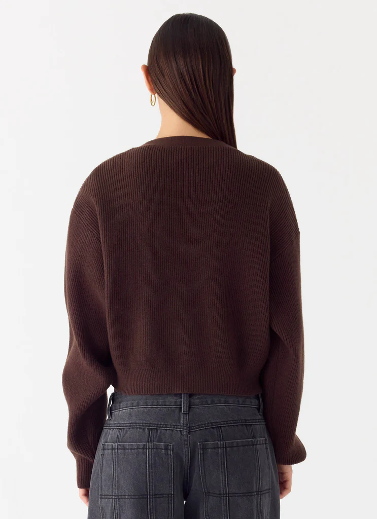 Ashby Knit Sweater - Chocolate