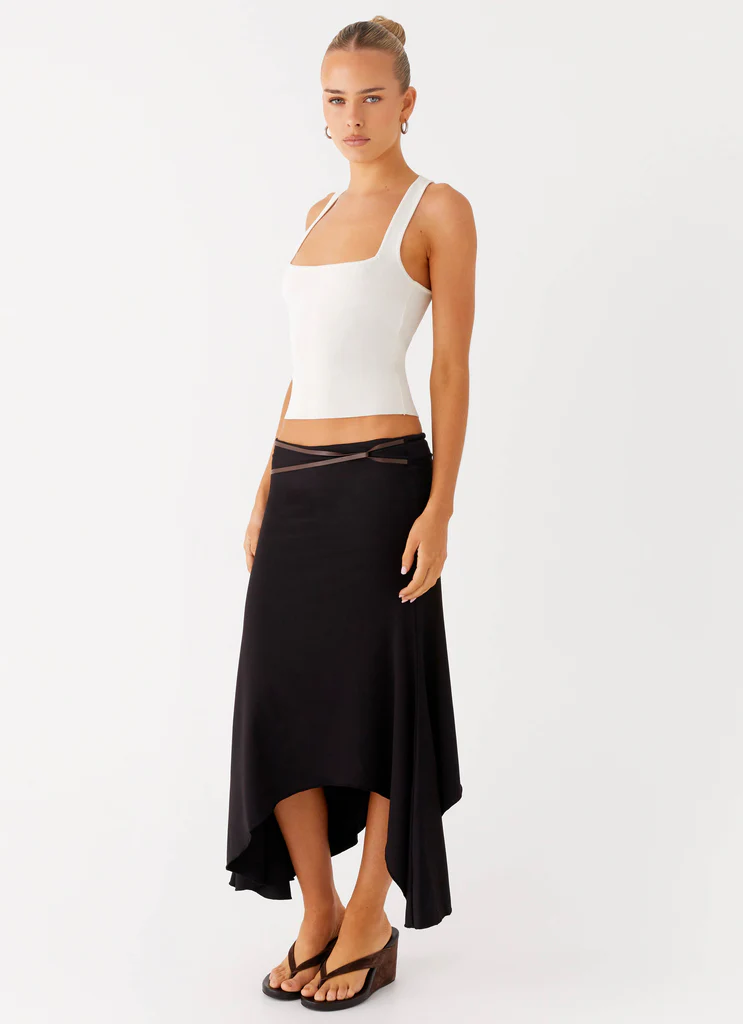 Seattle Midi Skirt - Black