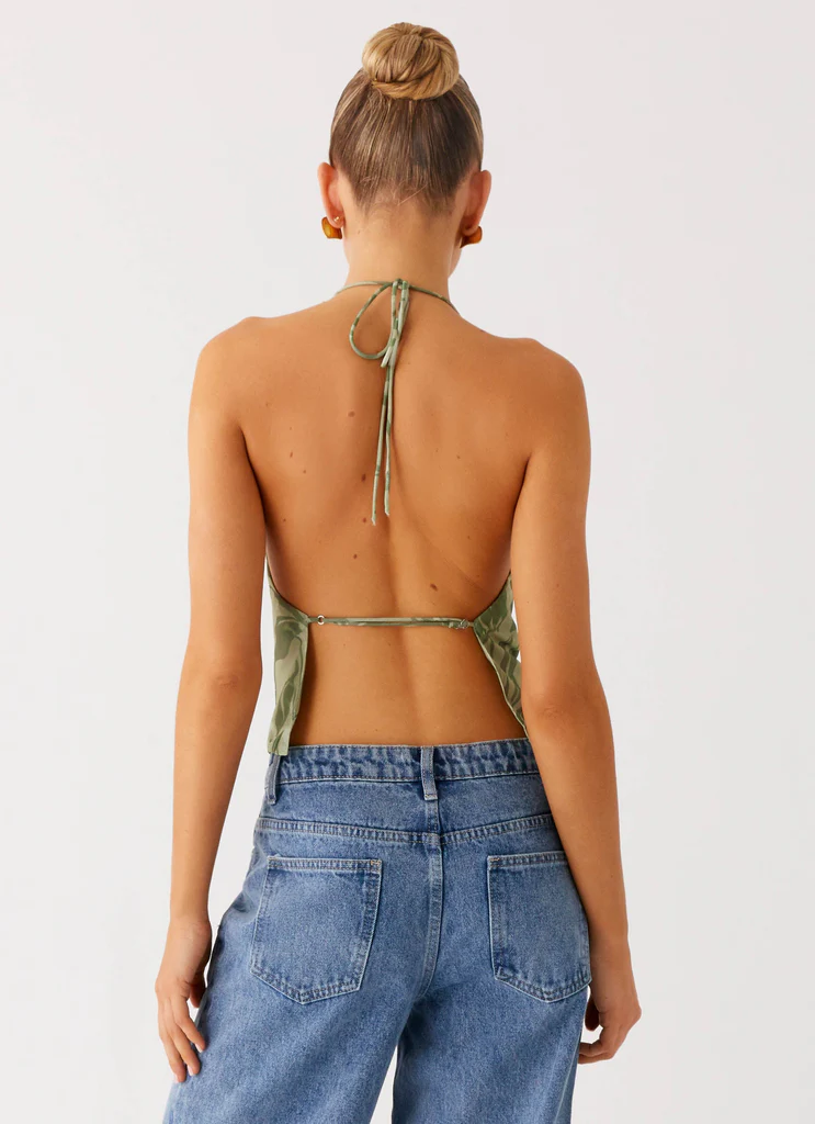 Elspeth Cowl Top - Jade Fern