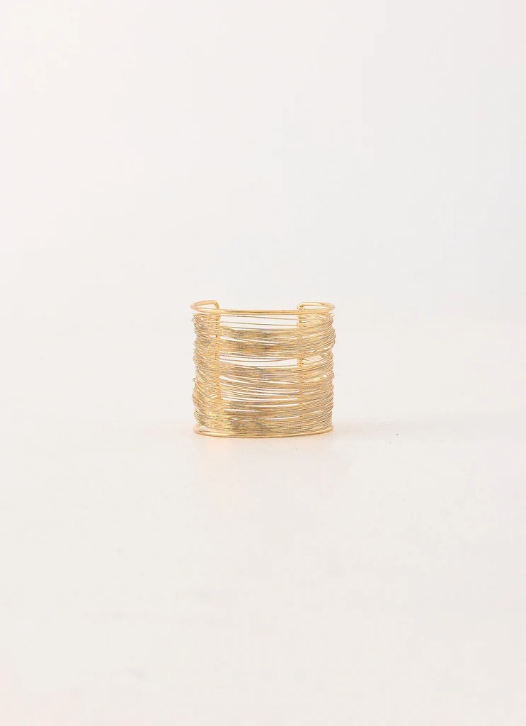 Golden Blur Arm Cuff - Gold