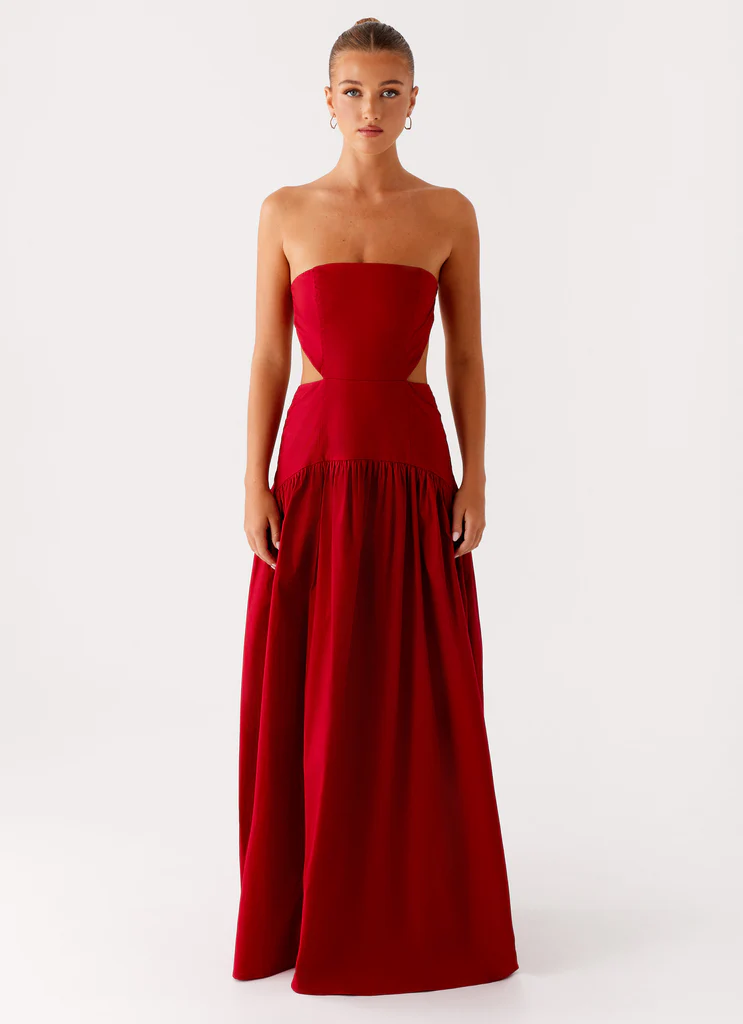 Aamari Maxi Dress - Red