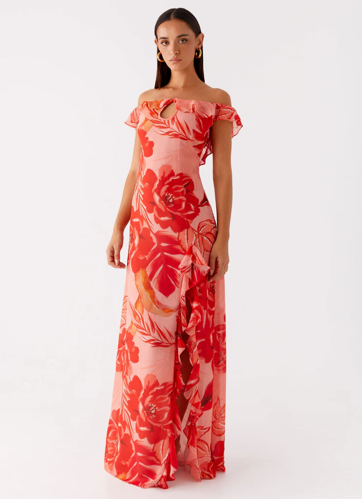 Cassiday Maxi Dress - Sicily Sunsets Print