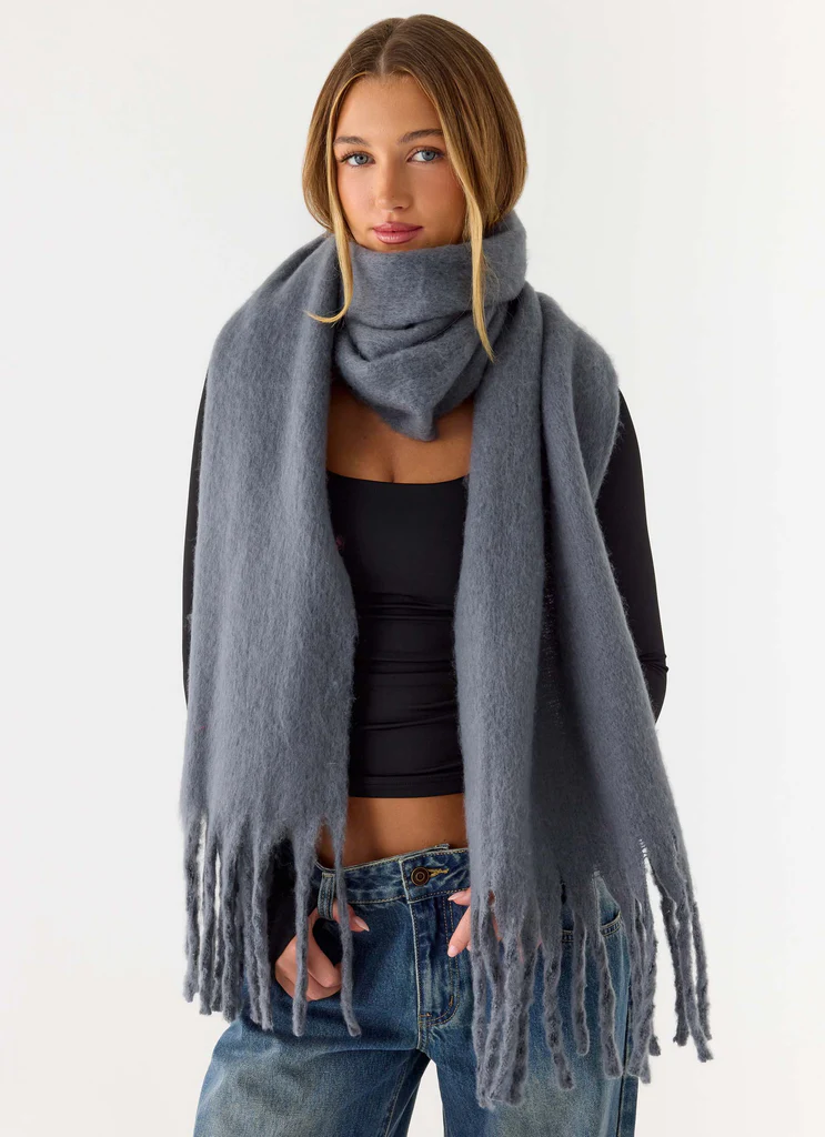 Cocoa Crush Scarf - Grey