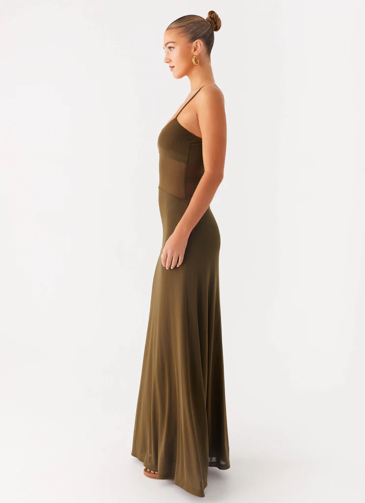 Starfall Maxi Dress - Khaki
