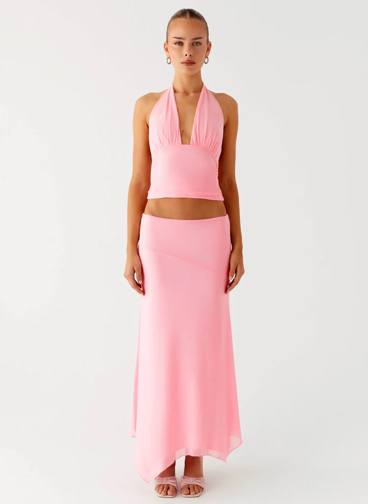 Kerrie Halter Top - Baby Pink
