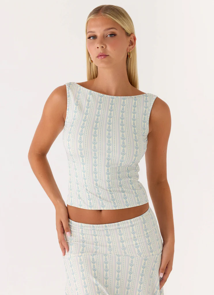 Suns Out Tank Top - Vintage Stripe