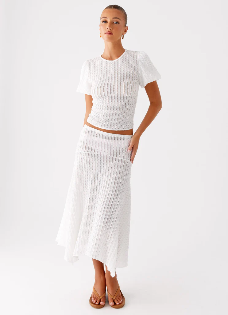 Katta Midi Skirt - Ivory