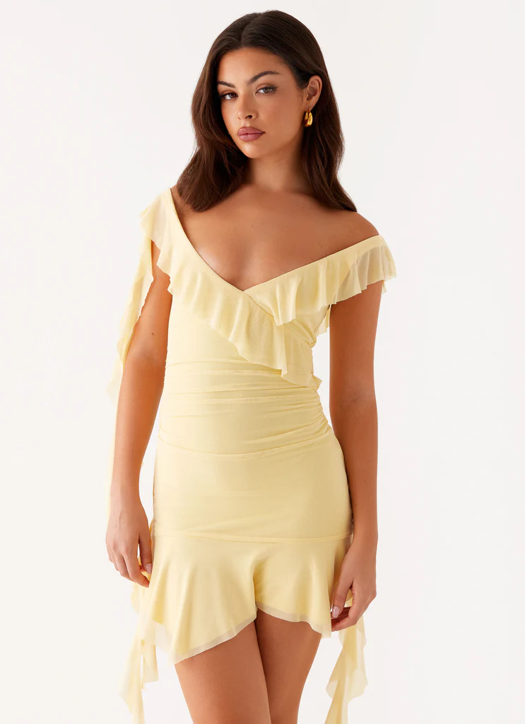 Shona Mini Dress - Yellow