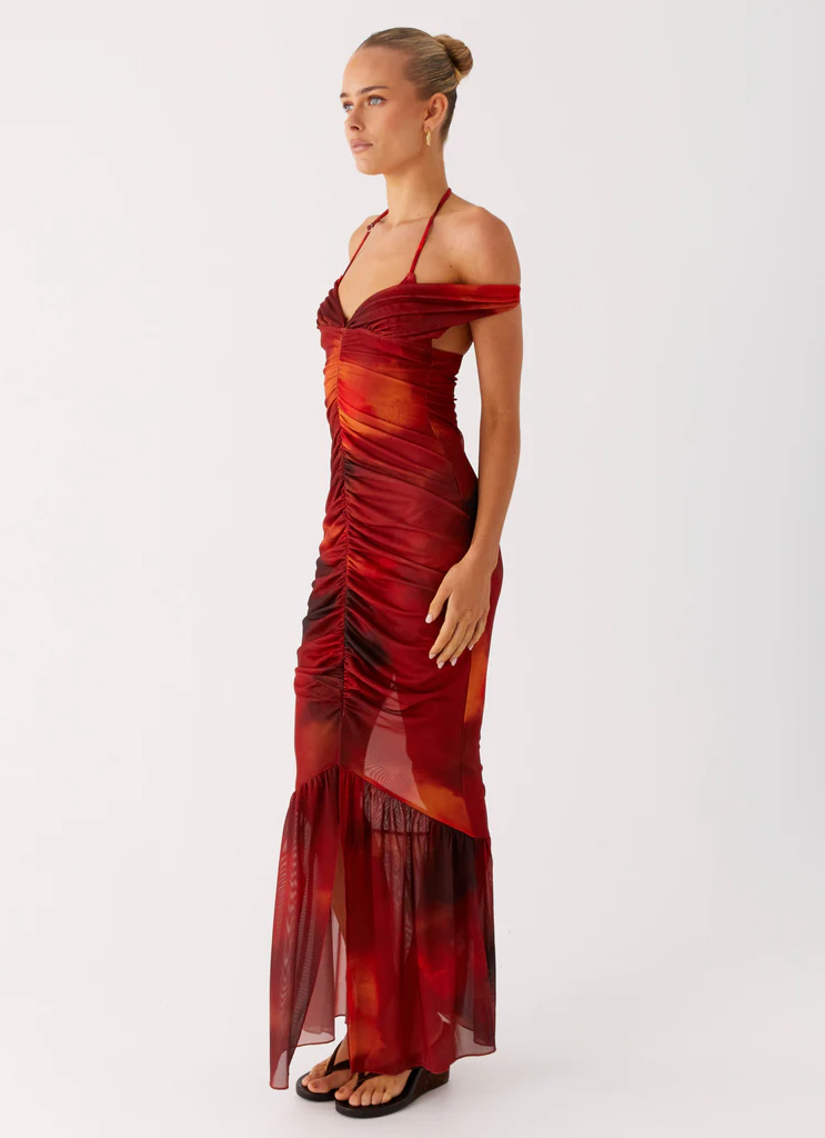 Love Me Not Maxi Dress - Scarlet Blur