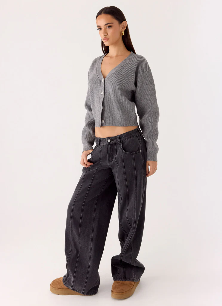 Orla Knit Sweater - Grey