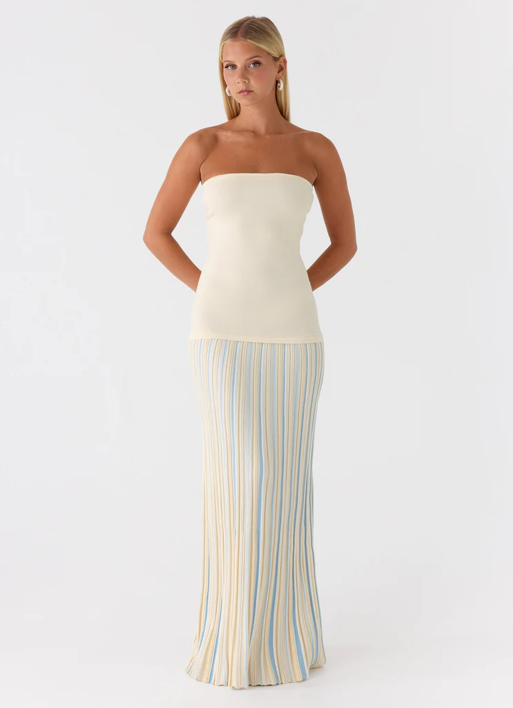 Otillie Knit Maxi Dress - Yellow