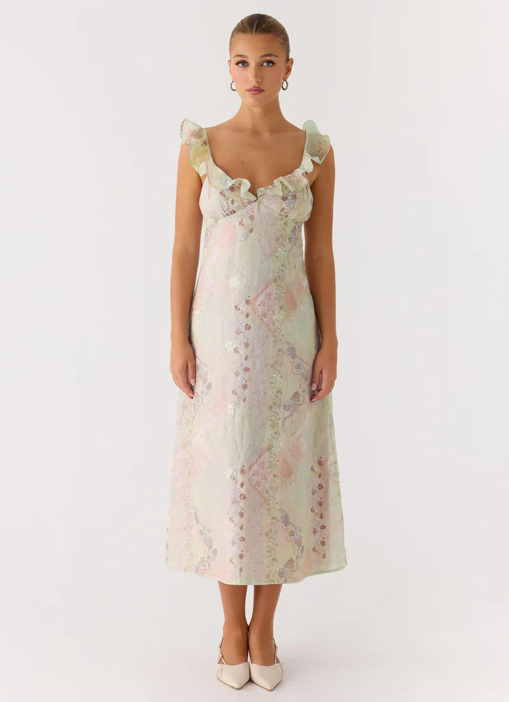 Europa Midi Dress - Mystic Paisley