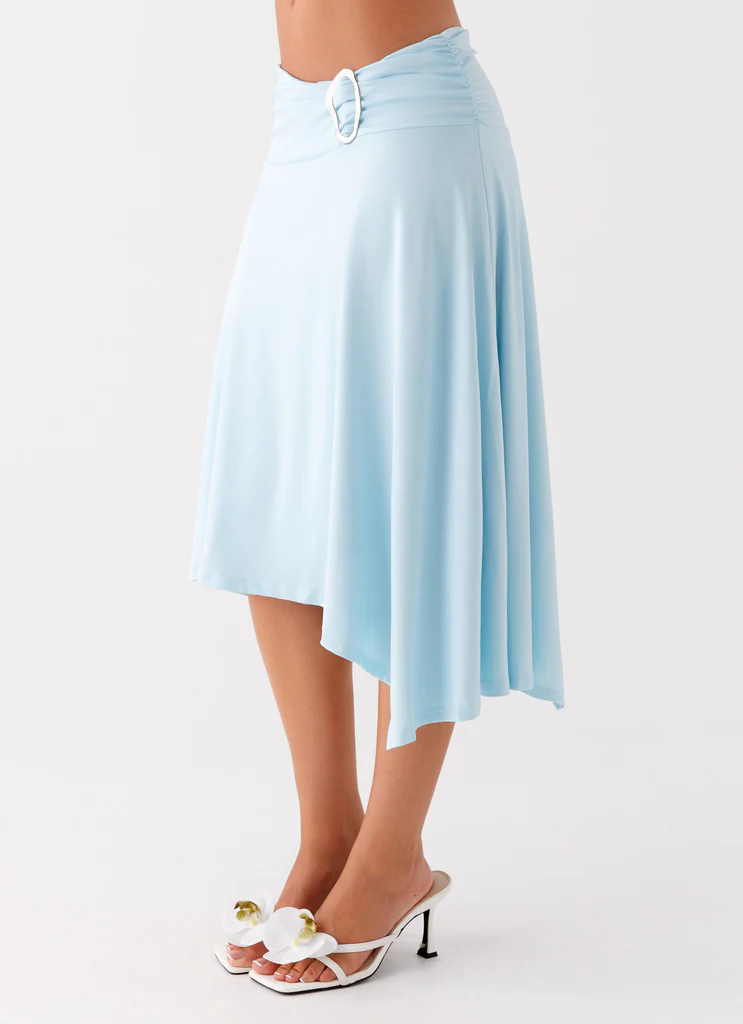 Brisa Midi Skirt - Turquoise