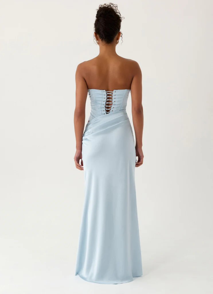 Emory Corset Maxi Dress - Blue
