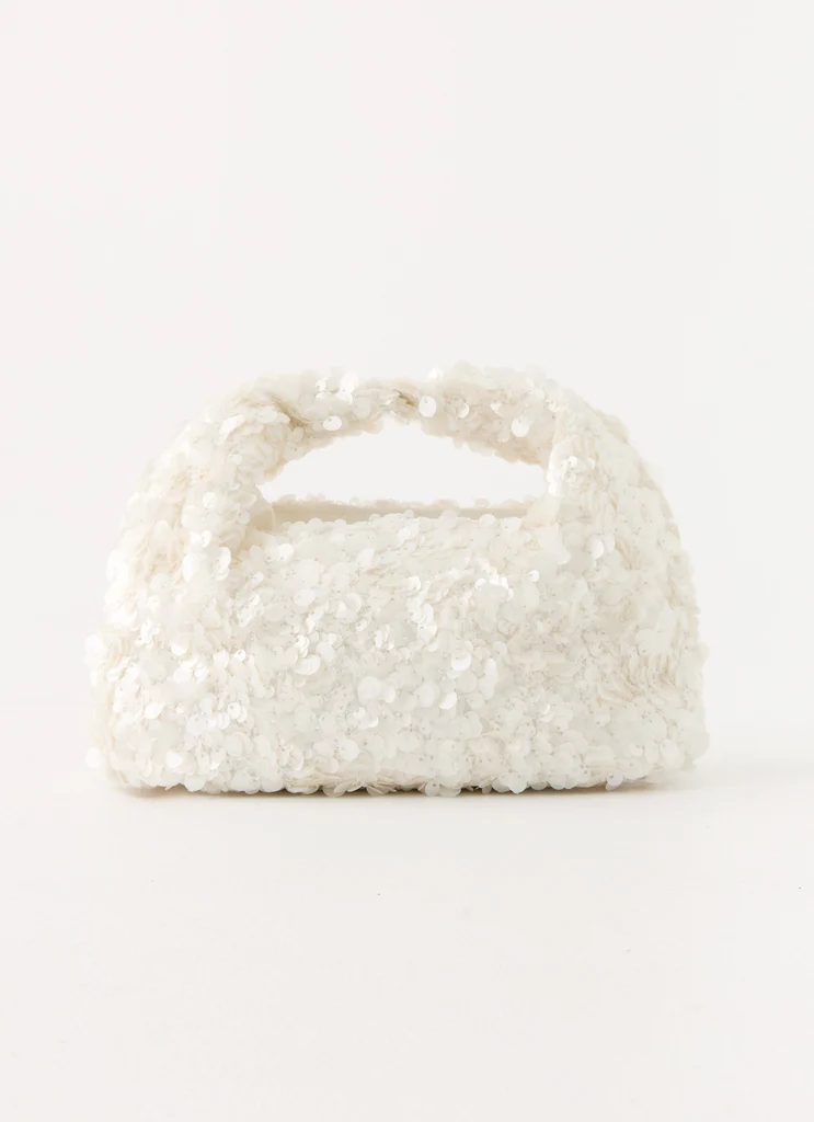Cloud Nine Sequin Bag - Ivory