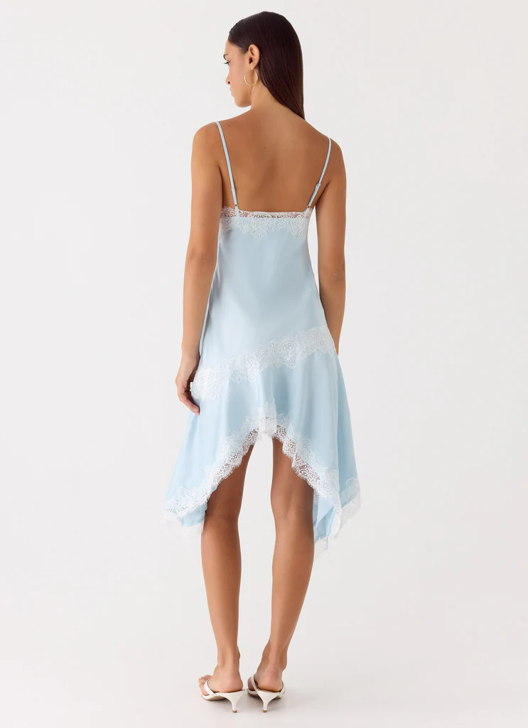 Starla Midi Dress - Pale Blue