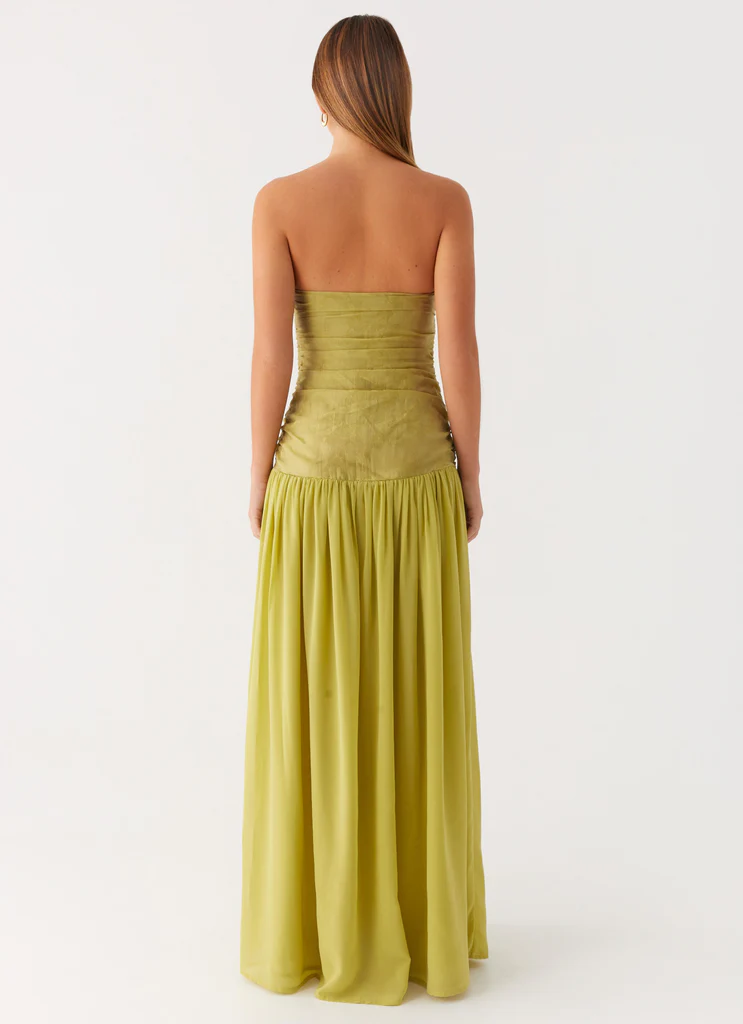 Dreamer Maxi Dress - Lime Zest