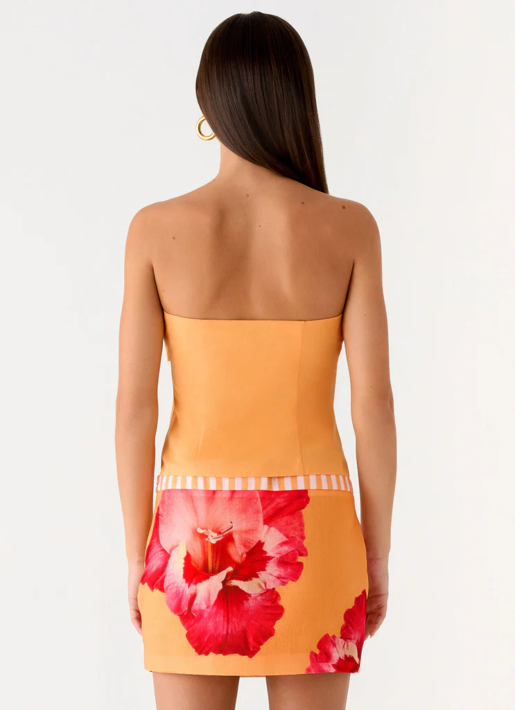 Saya Tie Top - Orange