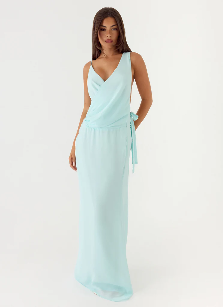 Analia Maxi Dress - Aqua