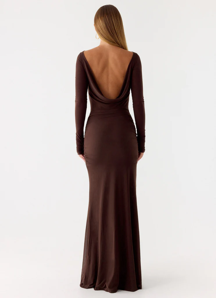 Dray Maxi Dress - Chocolate