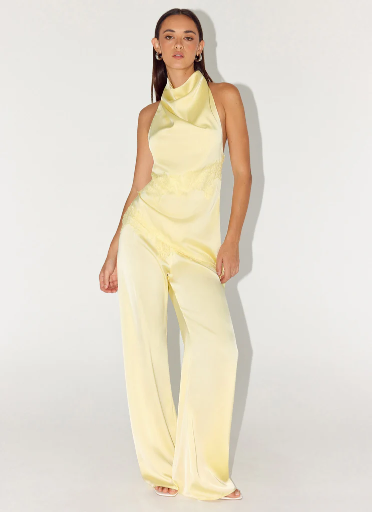Emilee Cowl Top - Yellow