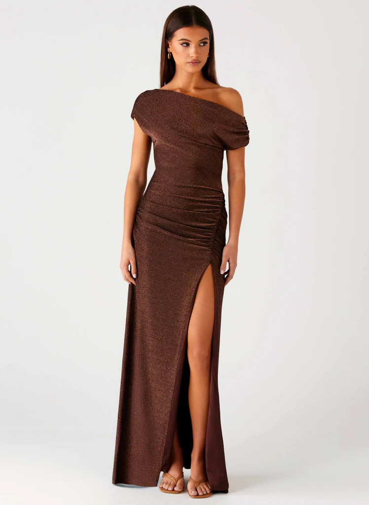 Harvest Moon Maxi Dress - Chocolate