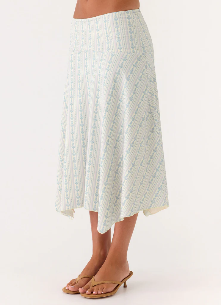 Katta Midi Skirt - Vintage Stripe