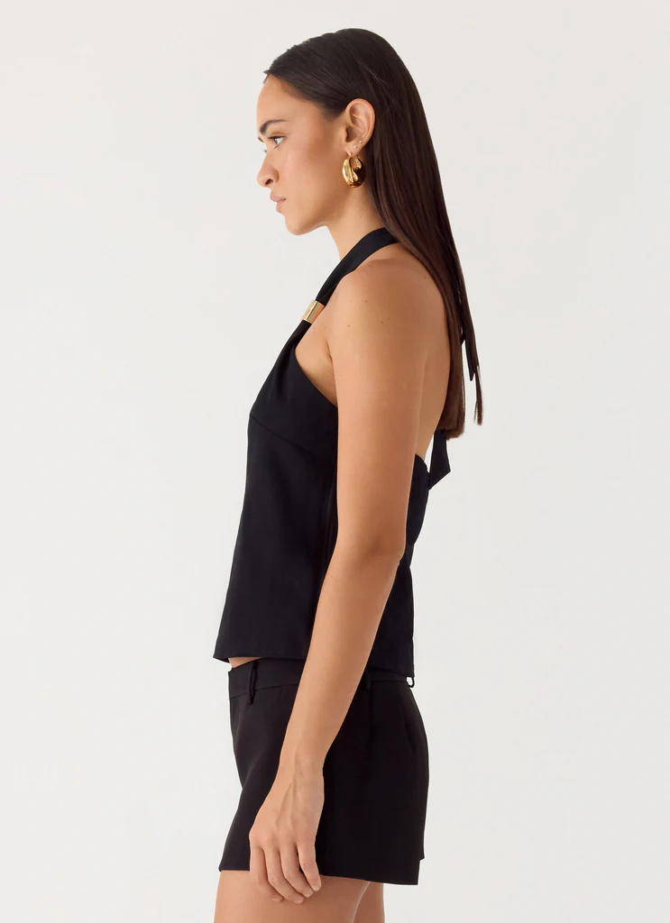 Odetta Halter Top - Black