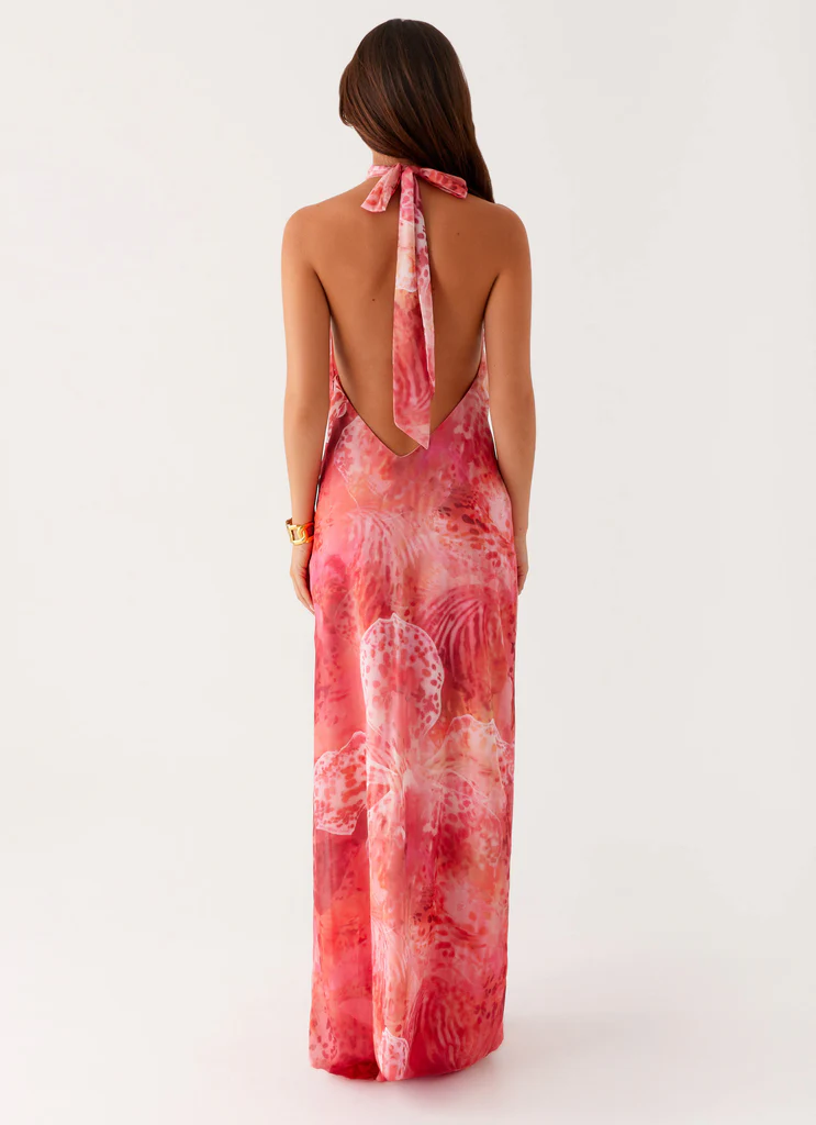 California Maxi Dress - Flamingo Fling