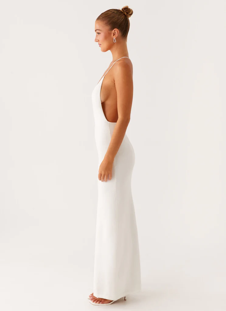 Yalina Knit Maxi Dress - Ivory