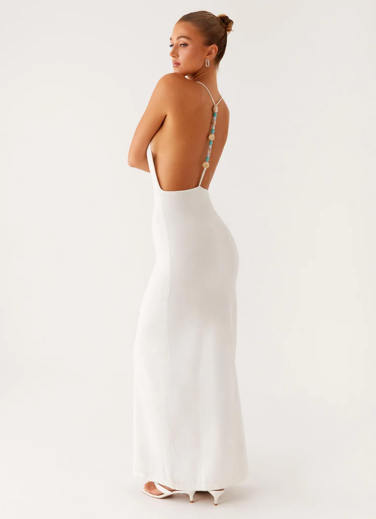 Yalina Knit Maxi Dress - Ivory