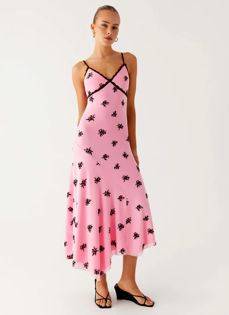 Amelia Midi Dress - Pink