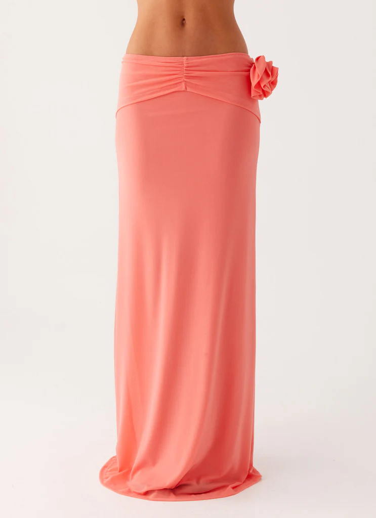 Jayce Maxi Skirt - Salmon