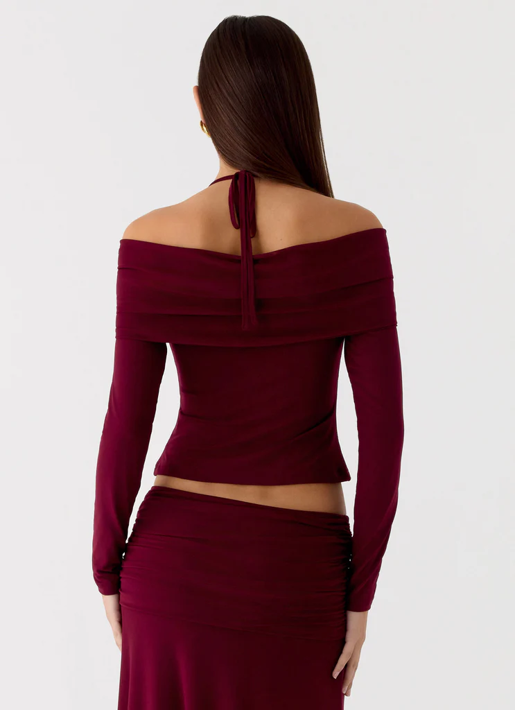 Thorness Long Sleeve Top - Plum