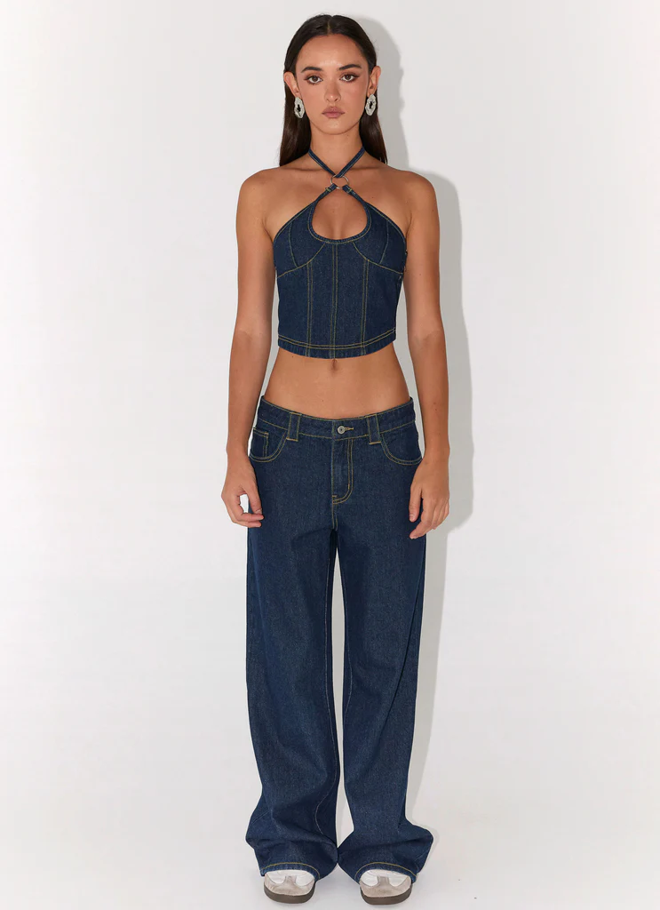 Rebel Blues Denim Top - Indigo