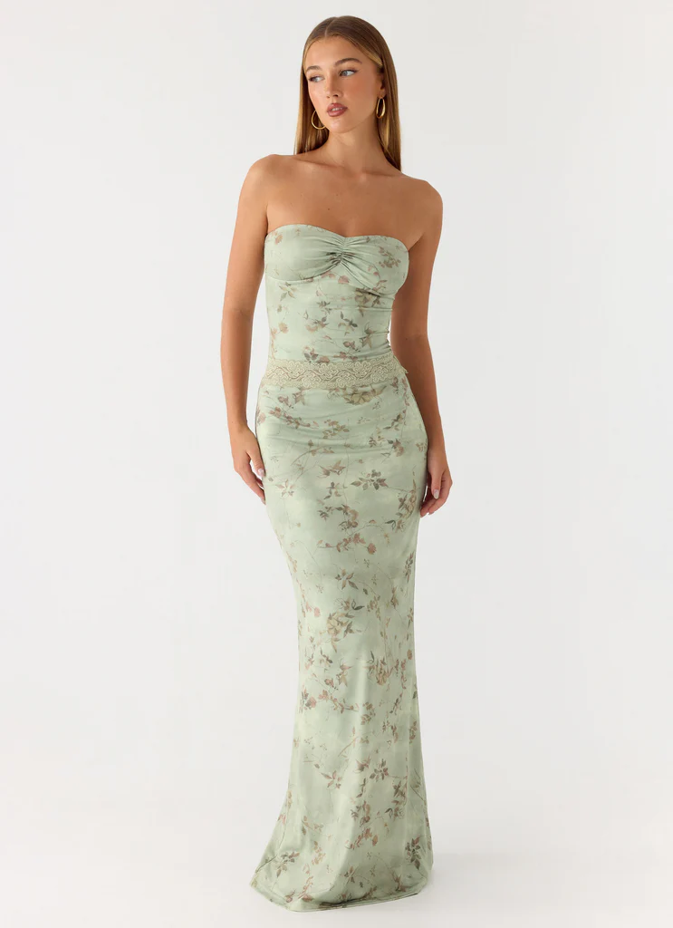 Come Through Maxi Dress - Wispy Fern