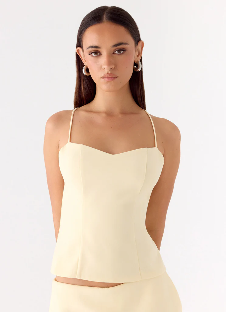 Leray Top - Lemon Yellow