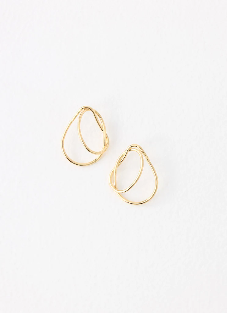 Cloudform Earrings - Gold