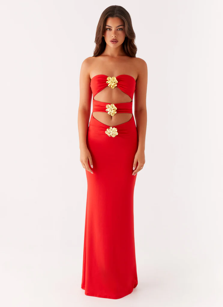 Raye Maxi Dress - Tangerine